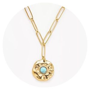 🔹• Anthro Turkuaz Pendant • 🔹